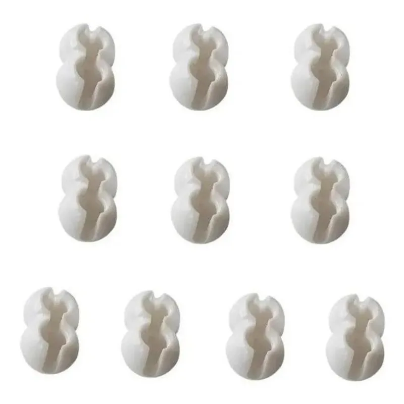 Emenda Corrente Bola Cortina Rolô/Romana - Kit 10 P - Branco