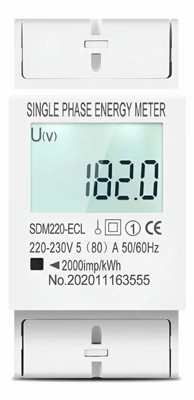 Medidor De Energia Monofásico Geração Consumo 80a Tomzn Sdm2