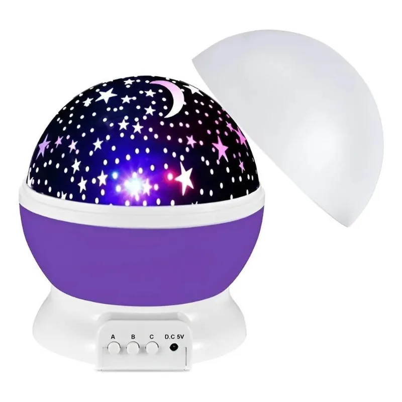 Projetor Estelar Infantil: Galaxia Mágica Para O Qu - Lilás