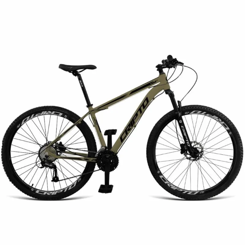 Bicicleta Aro 29 24 Marchas Freios Disco E Suspensão - Verde Militar-preto - 15" Verde Militar-preto