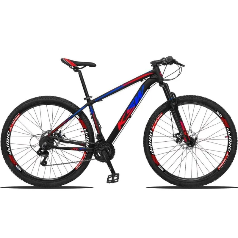 Bicicleta Aro 29 Ksw 24v Shimano Freio Hidraulico Mountain Bike Quadro Alumínio 24 Marchas KSW - KSW - Esporte E Lazer