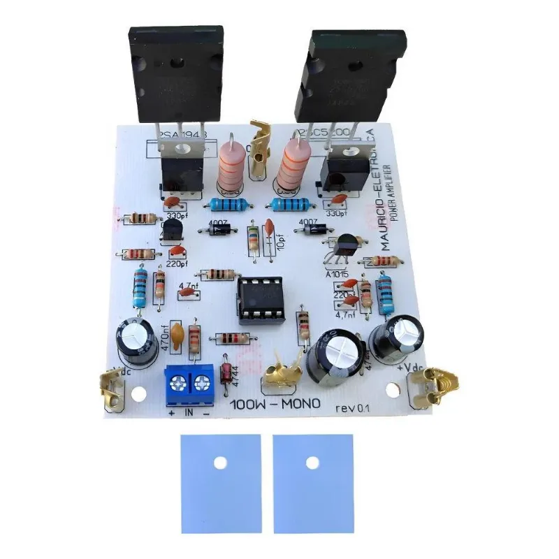 Placa Montada Amplificador 100W Rms 4 Ohms 2SC5200/2SA1943