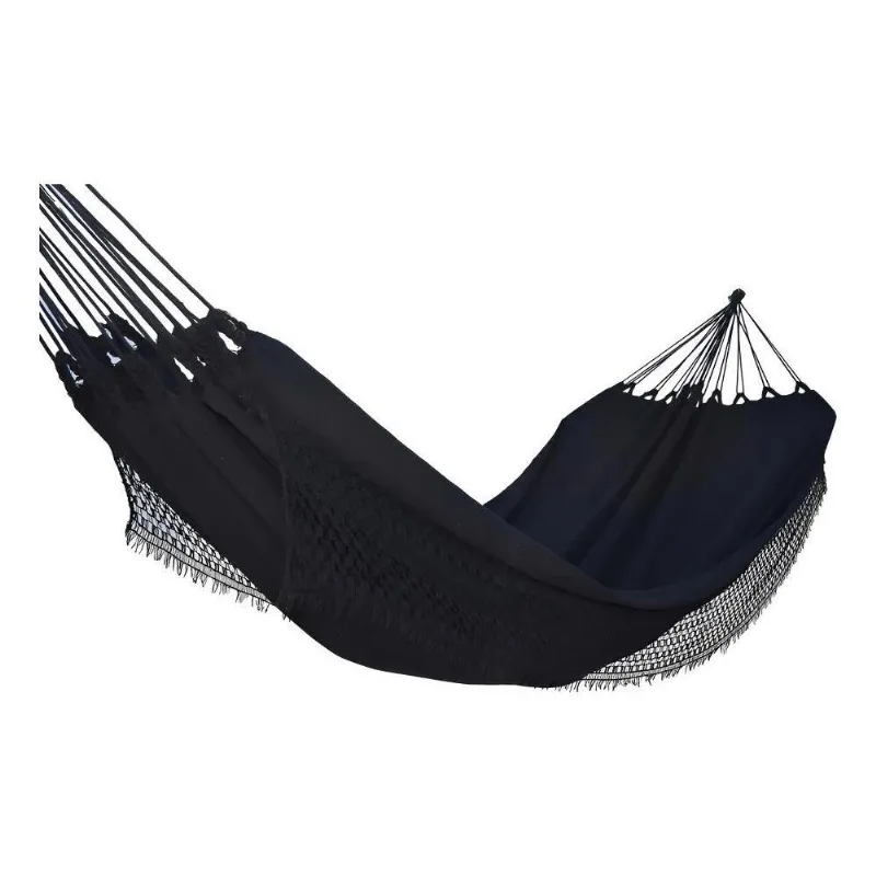 Rede De Dormir Descanso Balanco Casal Resistente Jeans Cor P