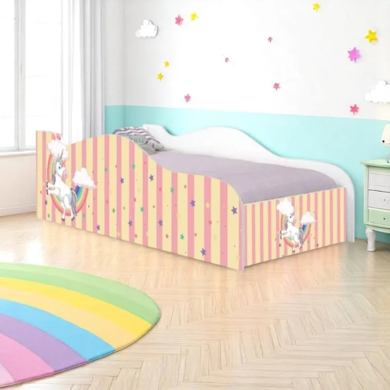 Cama Solteiro Glow Unicórnio Meigo Solteiro Com Colchão