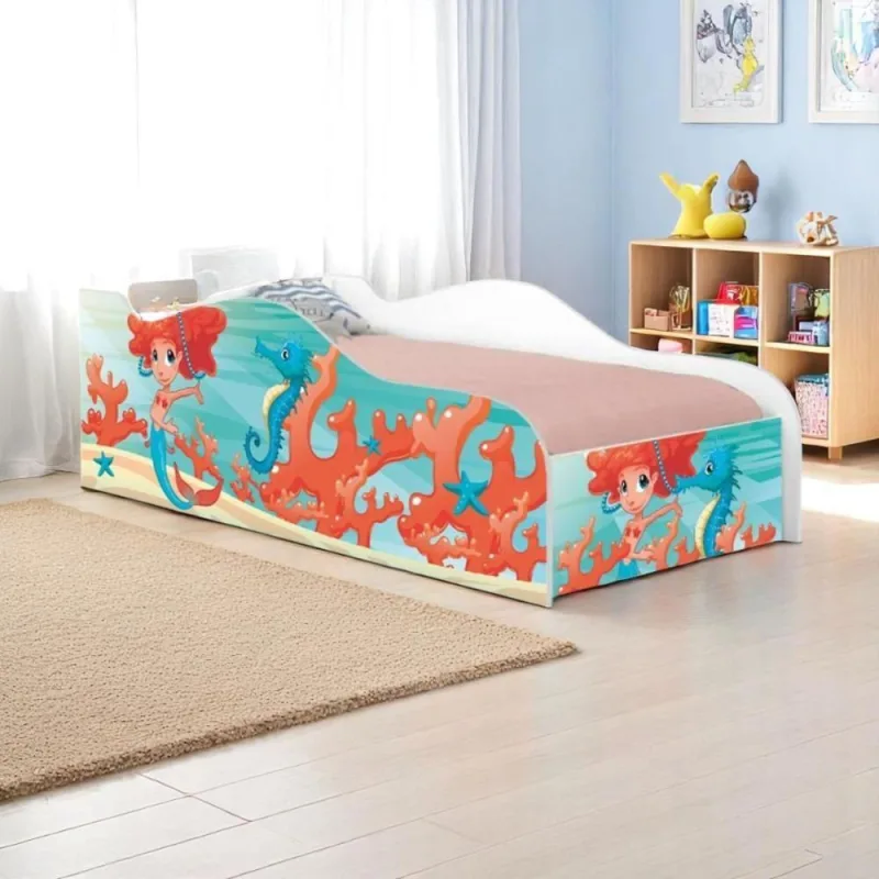 Cama Infantil Glow Sereia Menina - Casah - Móveis