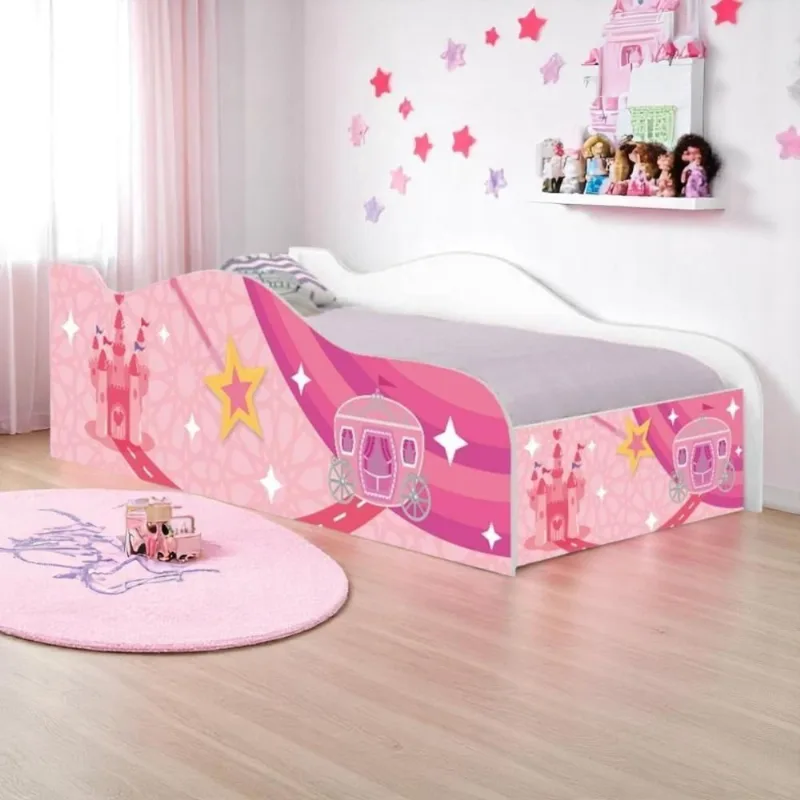 Cama Solteiro Glow Carruagem E Castelo Solteiro Com Colchão