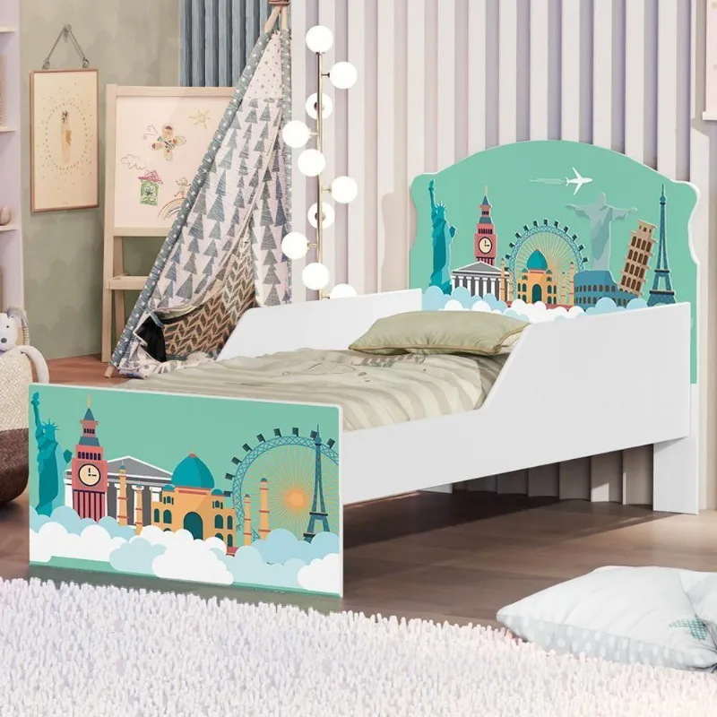 Mini Cama Viagem Pelo Mundo Com Colchão - Casah - Colchões