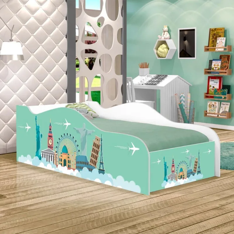 Mini Cama Fun Viagem Pelo Mundo - Casah - Colchões