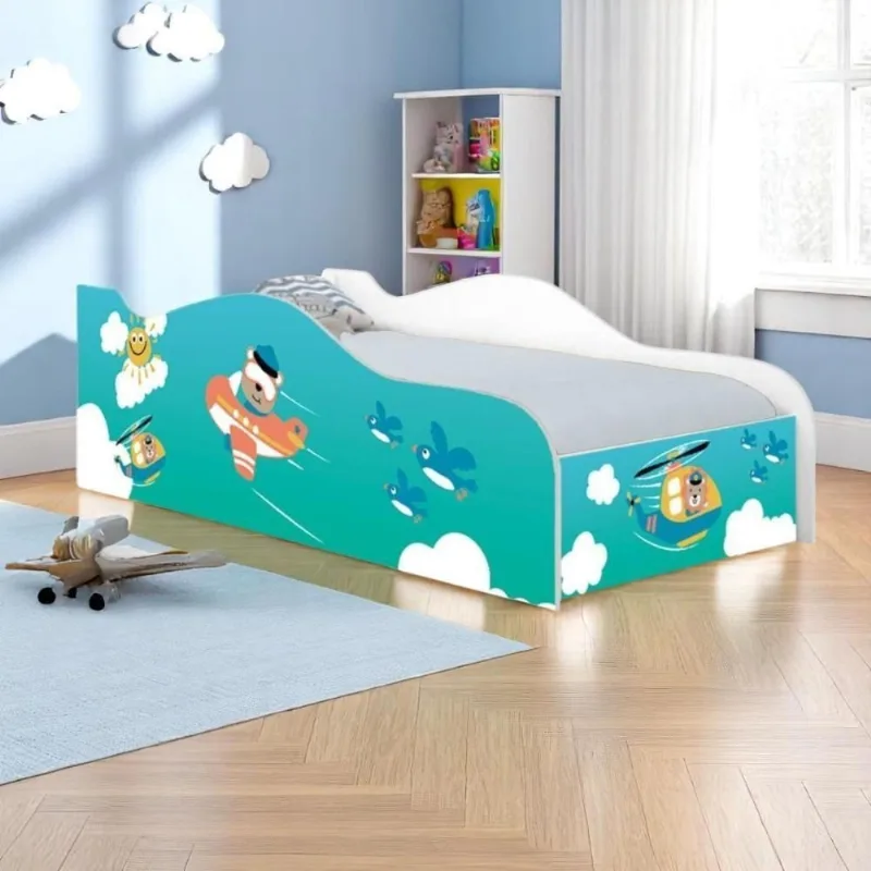 Cama Solteiro Glow Patrulha Animal Solteiro Com Colchão