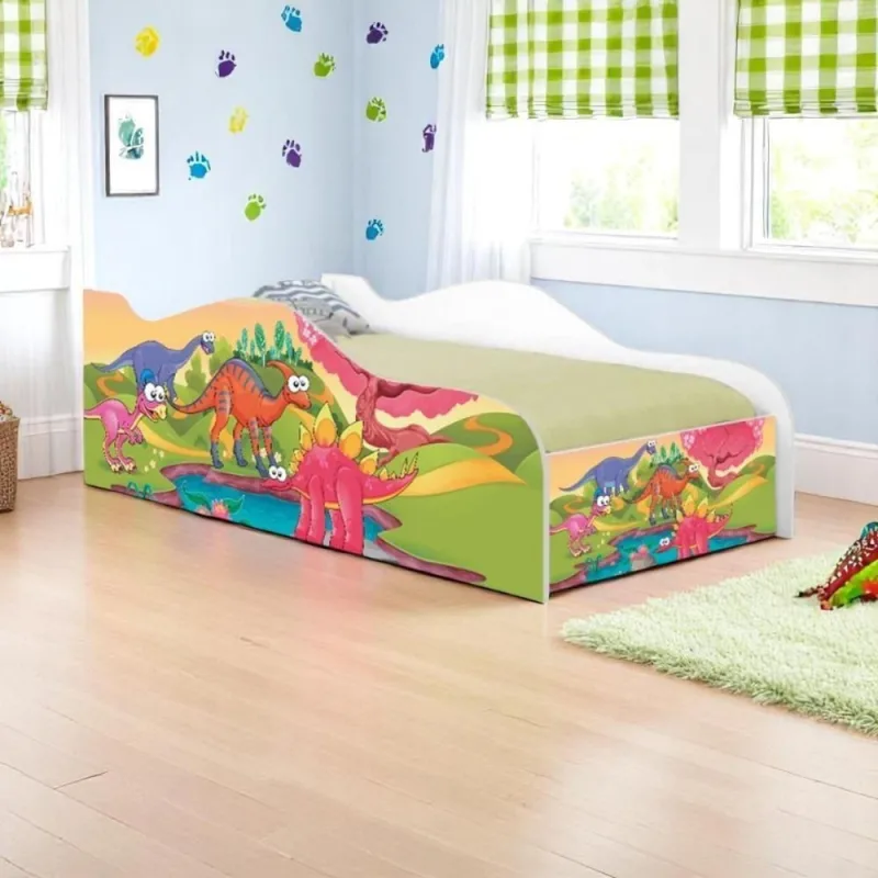 Cama Infantil Glow Planeta Dinossauro - OUTRAS - Colchões