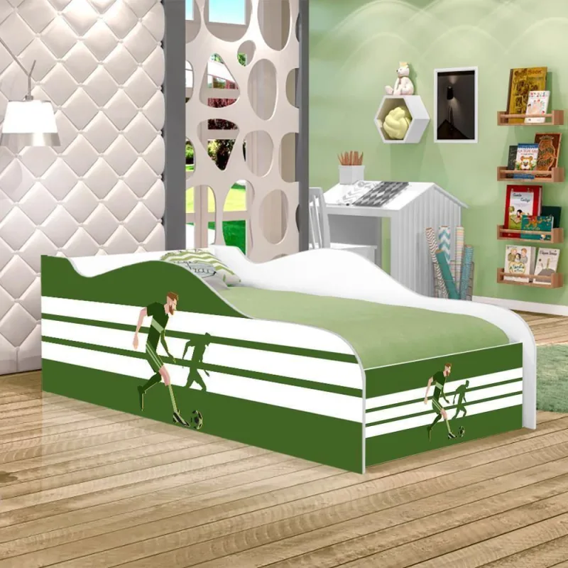 Mini Cama Fun Jogador De Futebol Infantil Com Colchão - Casah - Colchões