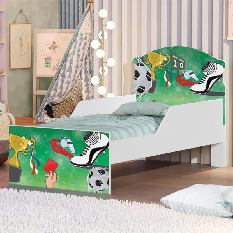 Mini Cama Partida De Futebol Com Colchão - Casah - Colchões
