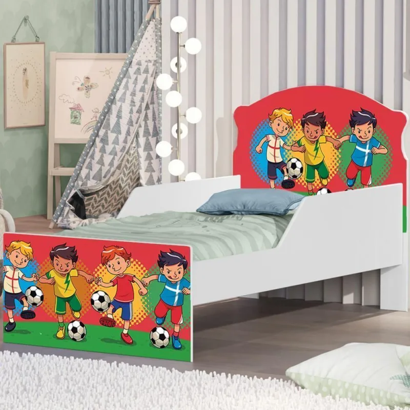 Mini Cama Futebol Meninos Com Colchão - Casah - Colchões