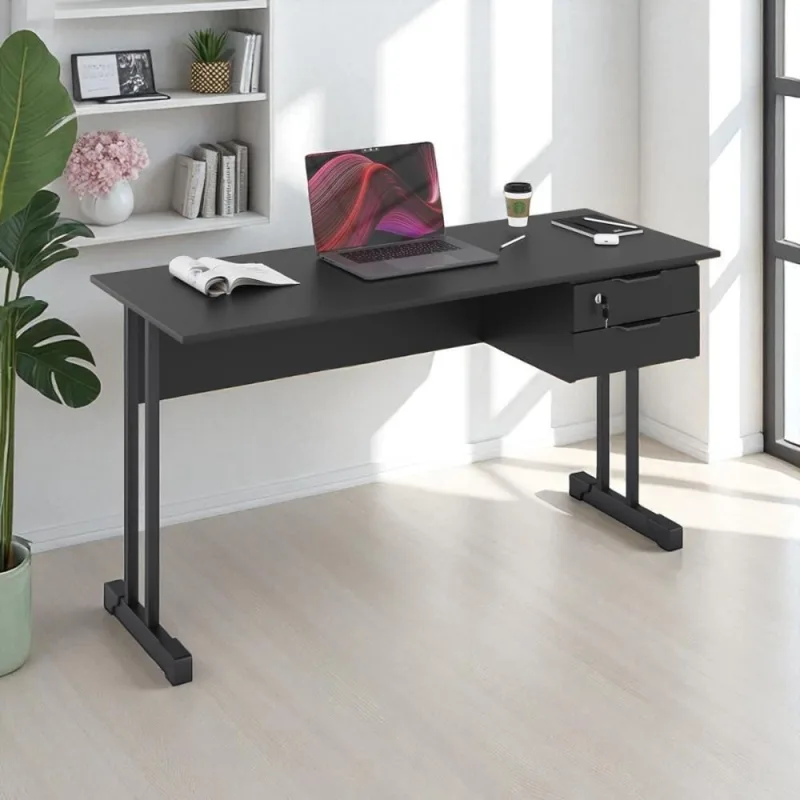 Escrivaninha Master 1.2 Euro Preto Onix - Casah - Móveis
