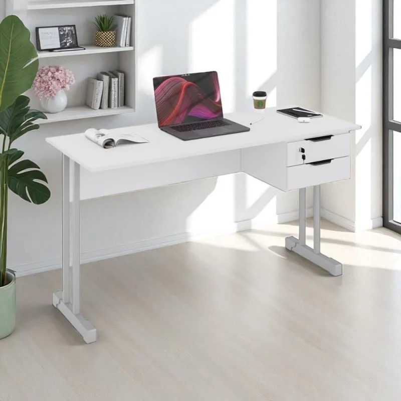 Escrivaninha Master 1.0 Euro Branco - Casah - Móveis