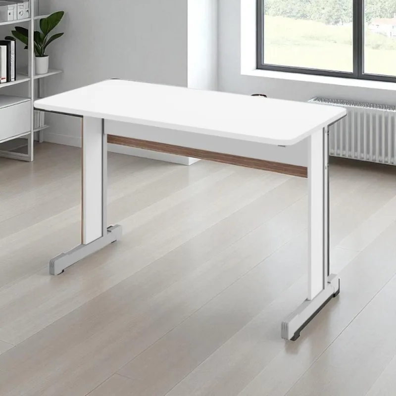 Escrivaninha Master 1.0 Euro Branco Sem Gavetas - Casah - Móveis