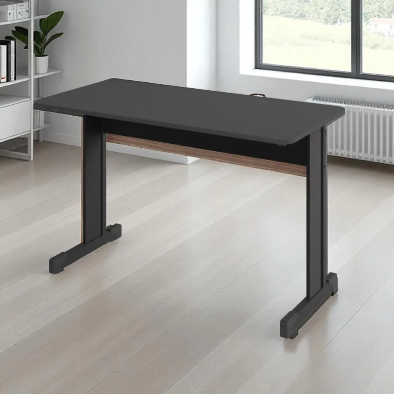 Mesa De Computador Bloc 1200 Ale Preto Onix Sem Gavetas - Não Informado - Móveis