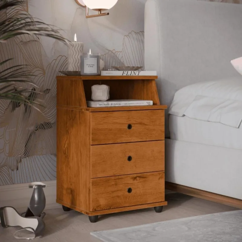 Mesa De Cabeceira Lux Freijo - Casah - Colchões