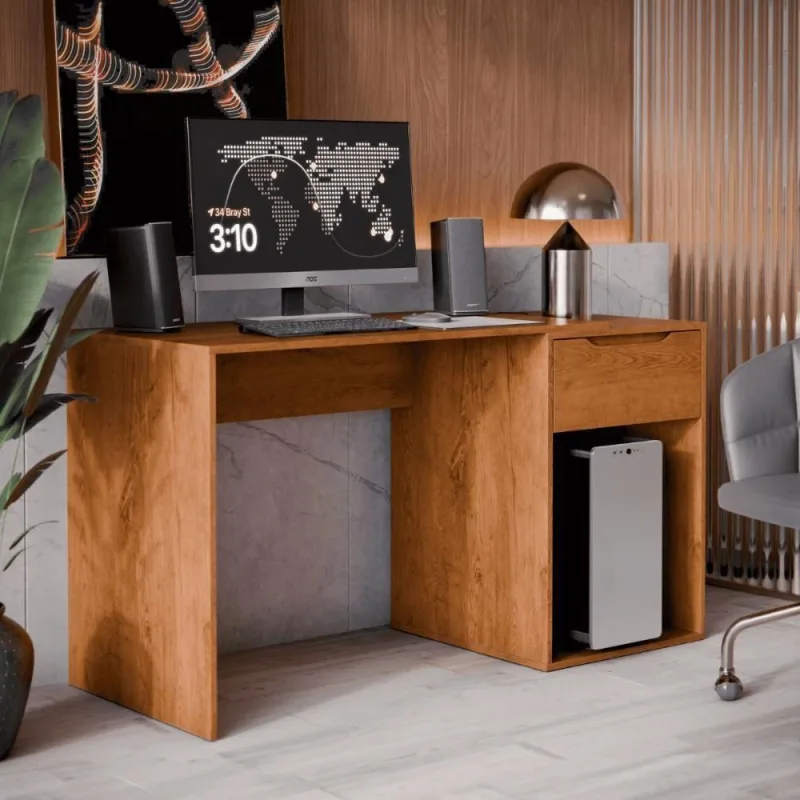 Mesa Escrivaninha Com Gaveta Bahrein Freijo - Casah - Móveis