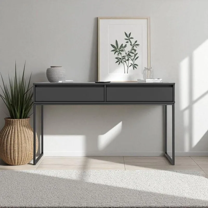 Aparador Metalic Pés Em Metal Estilo Industrial Sala Estar Preto - Casah - Móveis
