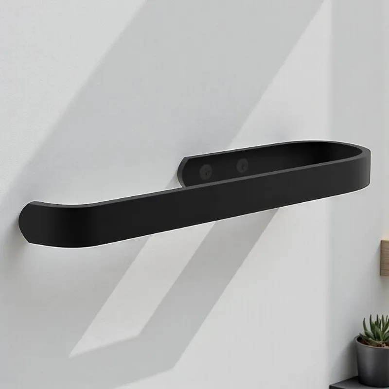 Toalheiro De Rosto Suporte Preto 18 Cm