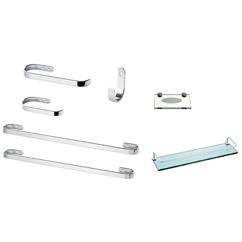 Suporte Kit De Acessórios Para Banheiro 7 Peça - Não Informado - Utilidades Domesticas