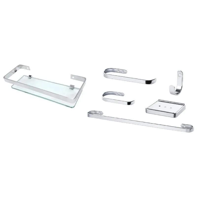 Suporte Kit De Acessório Para Banheiro 6 Peças - Não Informado - Utilidades Domesticas