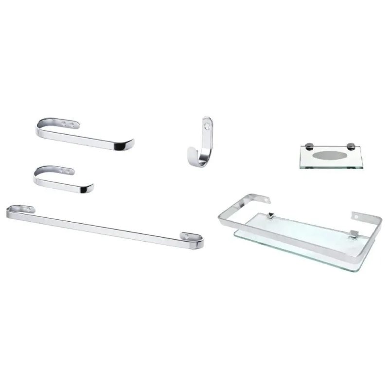 Suporte Kit De Acessório Para Banheiro 6 Peças - Não Informado - Utilidades Domesticas