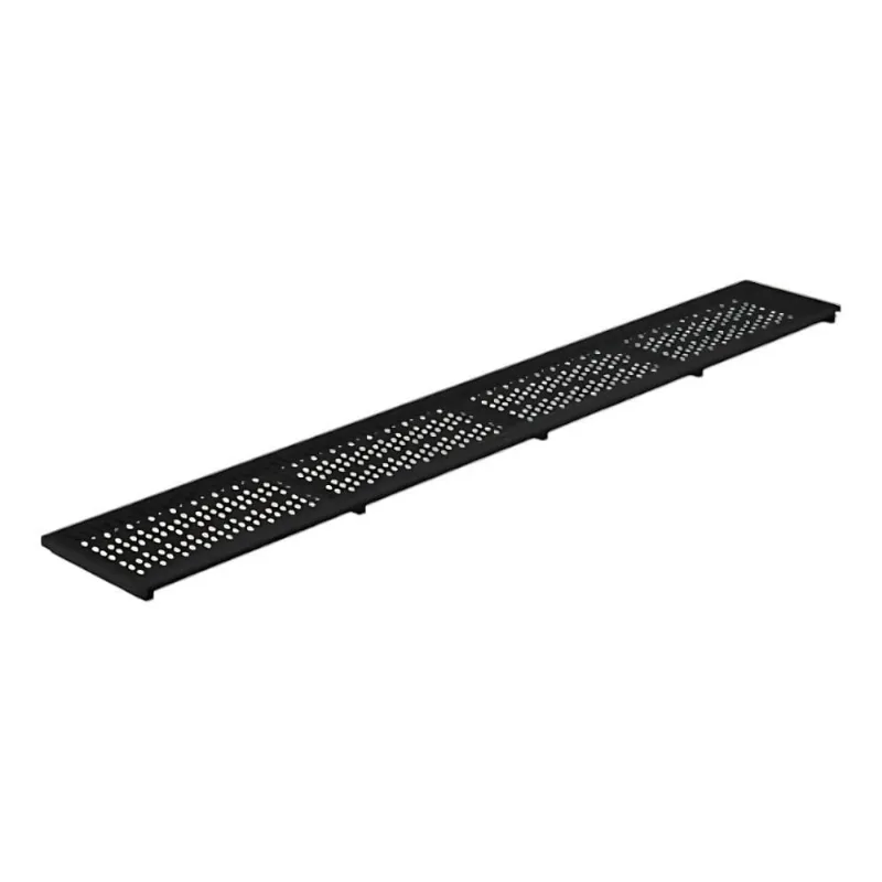 Ralo Linear 10X100CM Alumínio Anodizado Piso com Grelha Preto Fosco Casah