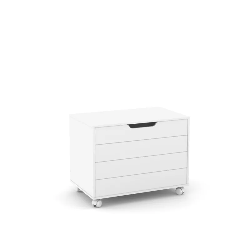Baú Infantil Tijuana sem Porta sem Gaveta MDF 70CM Branco Casah - Casah - Casa E Construção