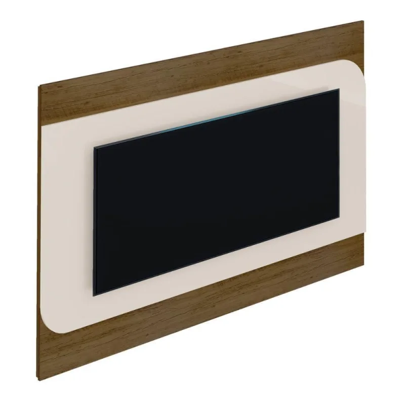 Painel para TV Catania 86 Polegadas 220CM MDF MDP Pinho Off White Artely - Artely - Agro
