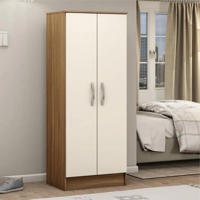 Armário Multiuso Maya 2 Portas 4 Prateleiras MDP 51CM Off White Demóbile