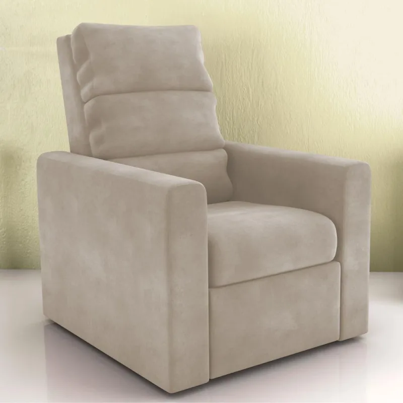 Poltrona Reclinável Atena Veludo Cappuccino Matrix - matrix - Agro