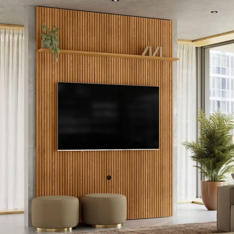 Painel para TV Artemis 75 Polegadas Cumaru Marrom Casah - Casah - Agro