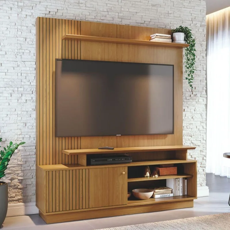 Painel para TV TH SHOP 65 Polegadas 160CM MDP Cumaru Casah - Casah - Agro