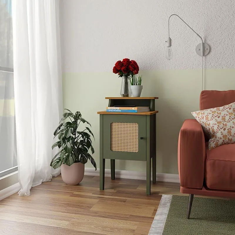 Mesa de Apoio Ponto Nobre Retangular MDF 43CM Menta Carvalho - Artely - Agro