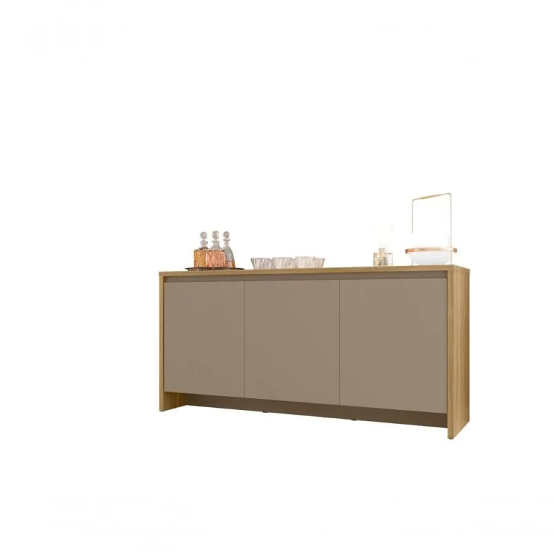 Buffet Porto da Serra 3 Portas 1 Gaveta MDF-MDP 160CM Fendi Casa D Móveis - Casa D Móveis - Móveis