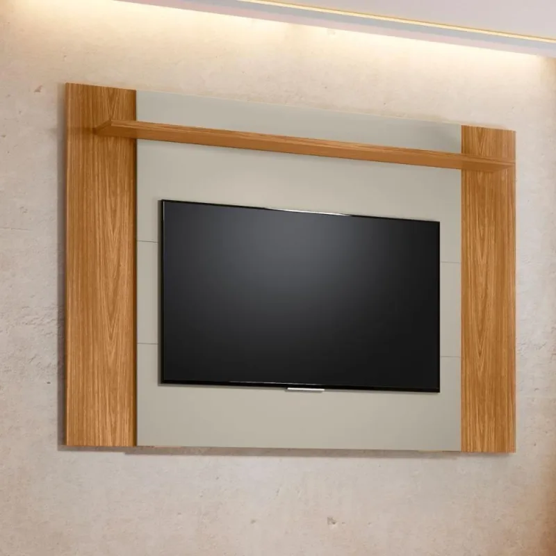 Painel para Tv Tulum 55" 180CM MDP Extensível Nature Off White Casah - Casah - Agro