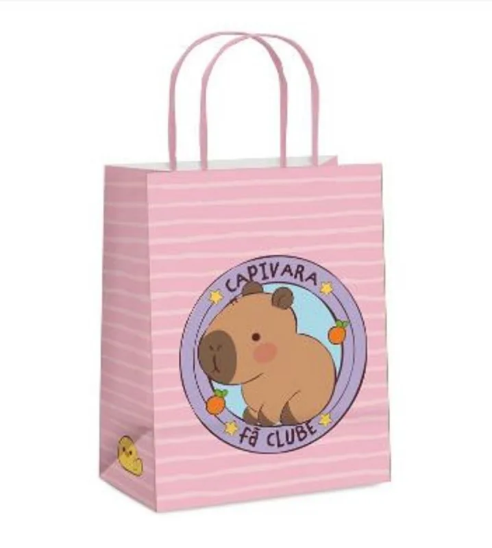 Sacola Presente Papel Capivara Club Média - LC