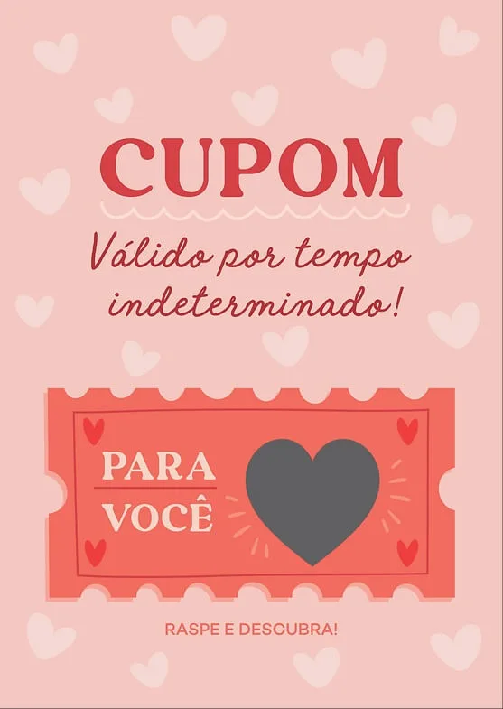 Cartão Raspadinha Cupom - LC - Papelaria