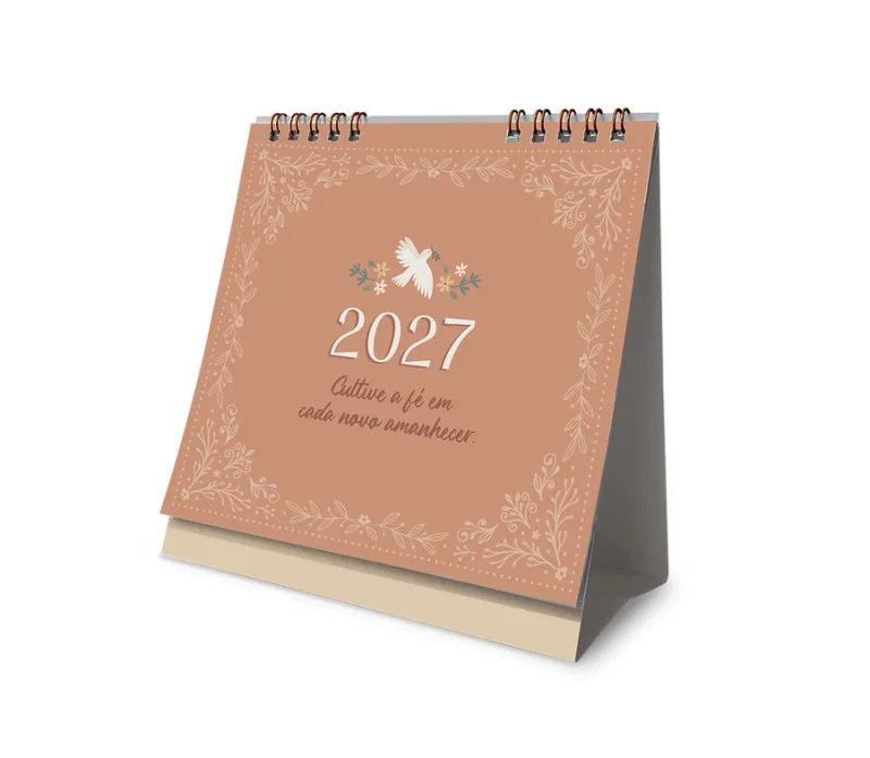 Calendário 2027 Mesa Religioso Cartões Gigantes - LC - Papelaria
