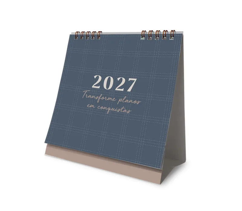 Calendário 2027 Mesa Xadrez Cartões Gigantes - LC - Papelaria