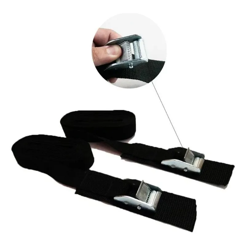 Par De Cintas Fita Fixação Amarração Bicicletas Rack 2,5 Cor