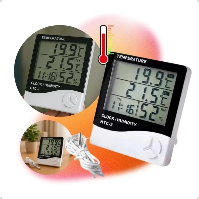 Termômetro Digital Geladeira Freezer/ Frio Quente Umidade Ar