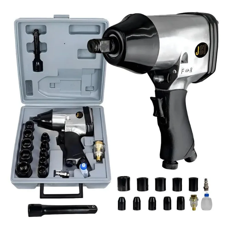 Chave Impacto Pneumatica 1/2 Pol Com Kit Chave Jch32 - Jst