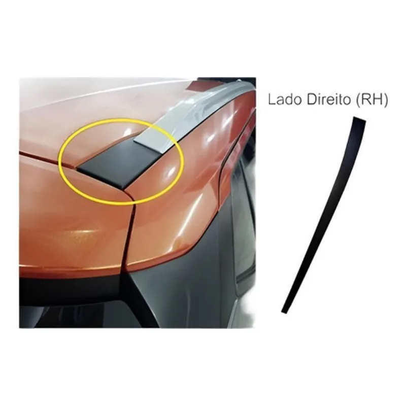 Friso Do Teto Suporte Do Rack Direito Nissan Kicks