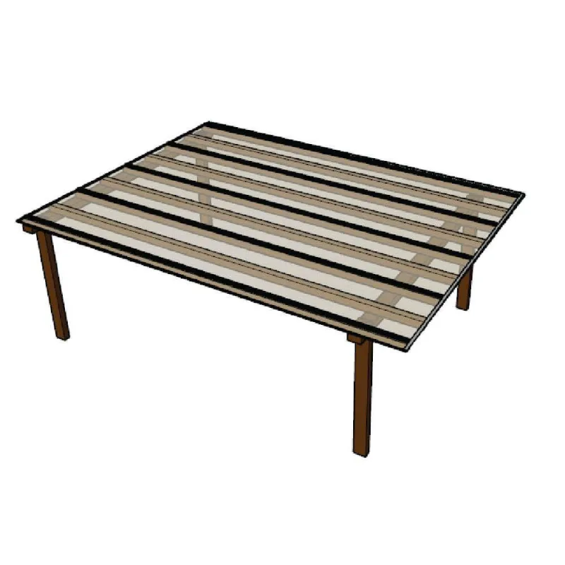 Kit Policarbonato Cristal 4mm 4,00m X 6,00m - Perfis Pretos - OUTRAS - Utilidades Domesticas