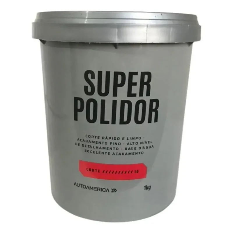 2x Massa De Polir Autoamerica 1kg Polimento Carro E Moveis