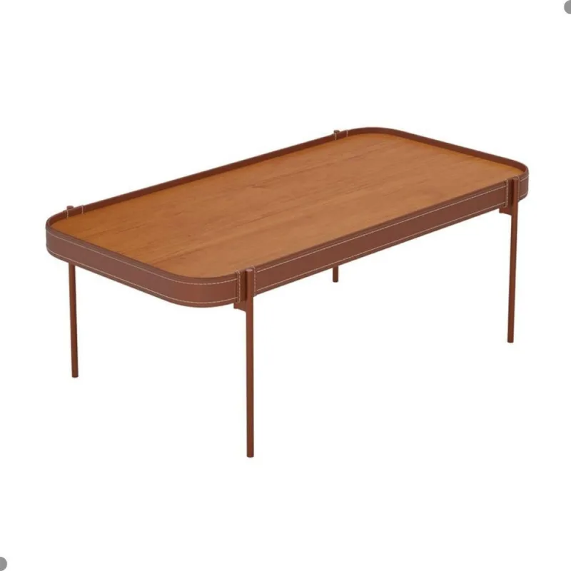 Mesa de Centro Alba Retangular MDF MDP 87CM Nature OFT Móveis - OUTRAS - Agro
