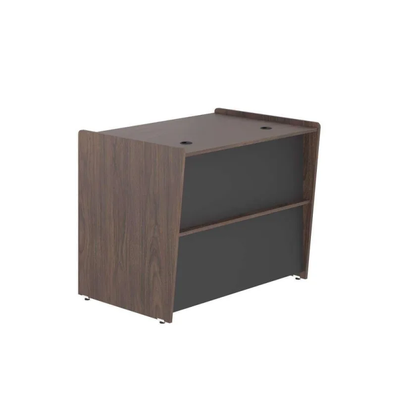 Mesa Atendimento Helena Mesa de Atendimento 0.90 Verdu Freijo Preto sem Gavetas MDP 90CM - Casah - Agro